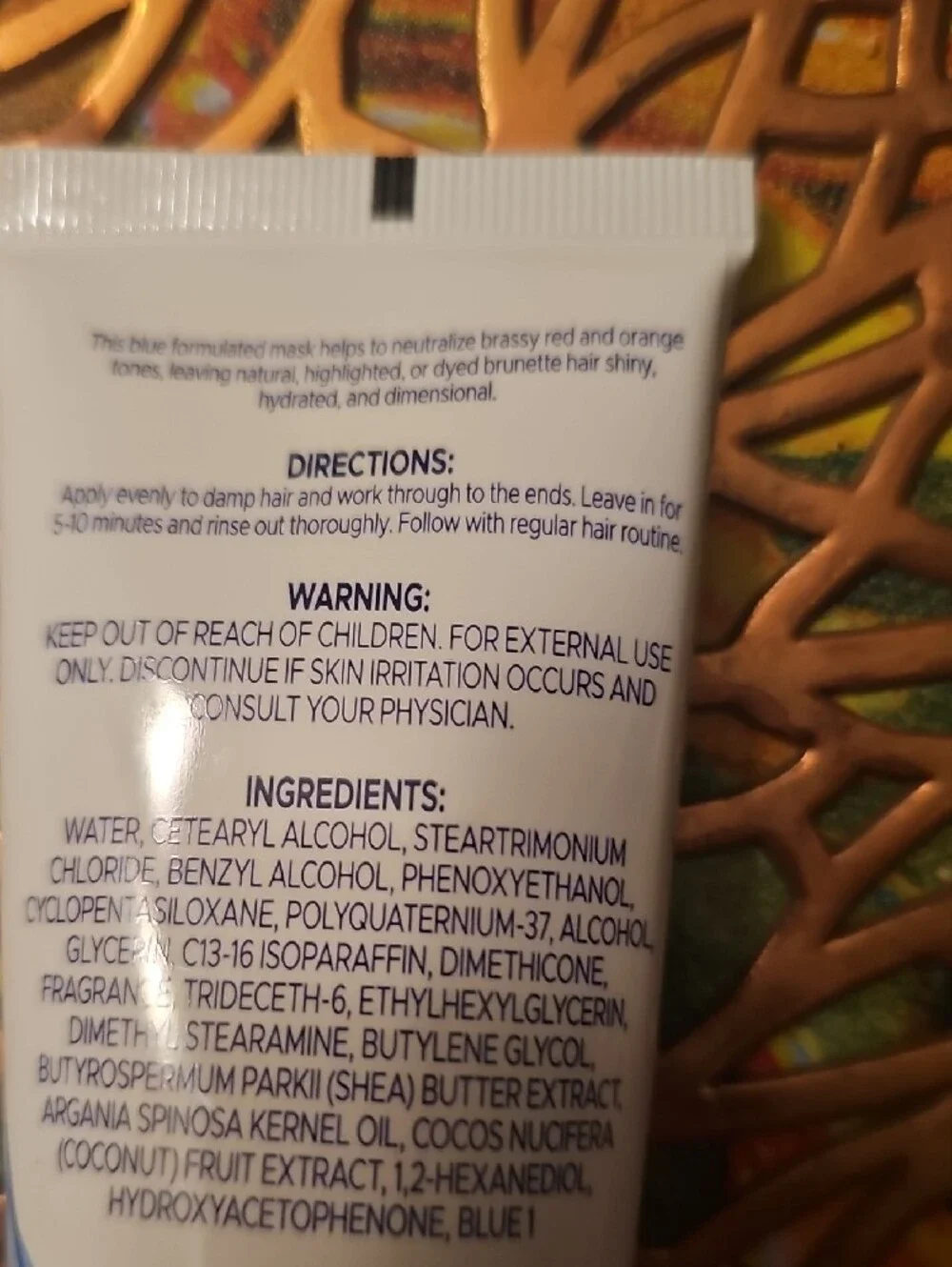 Toning Hair Mask – Blue/White